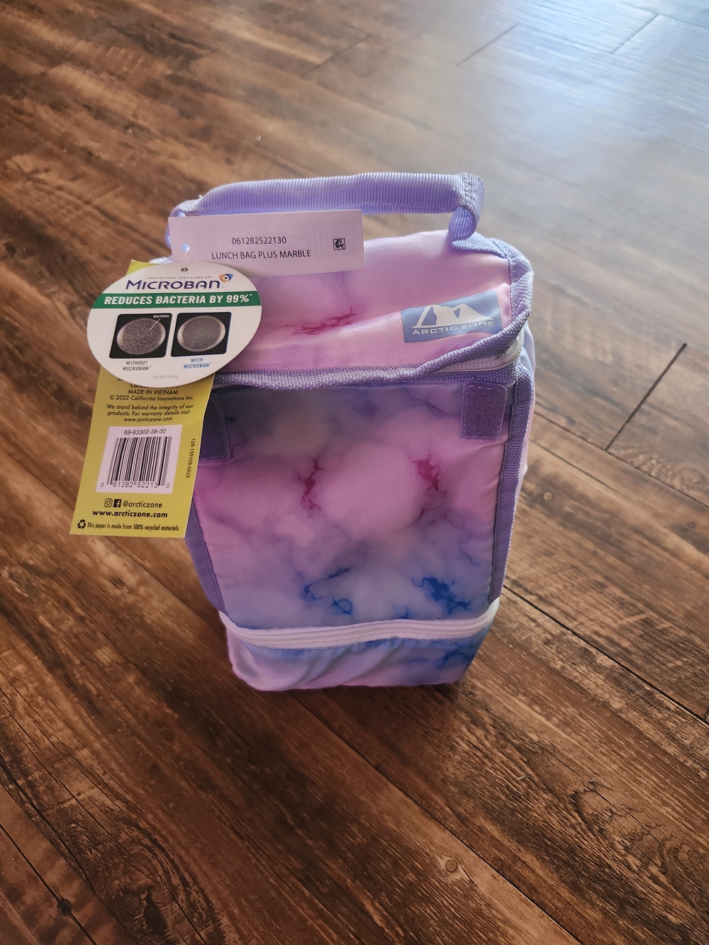 Artic Zone Lavender Marble Lunch Bag